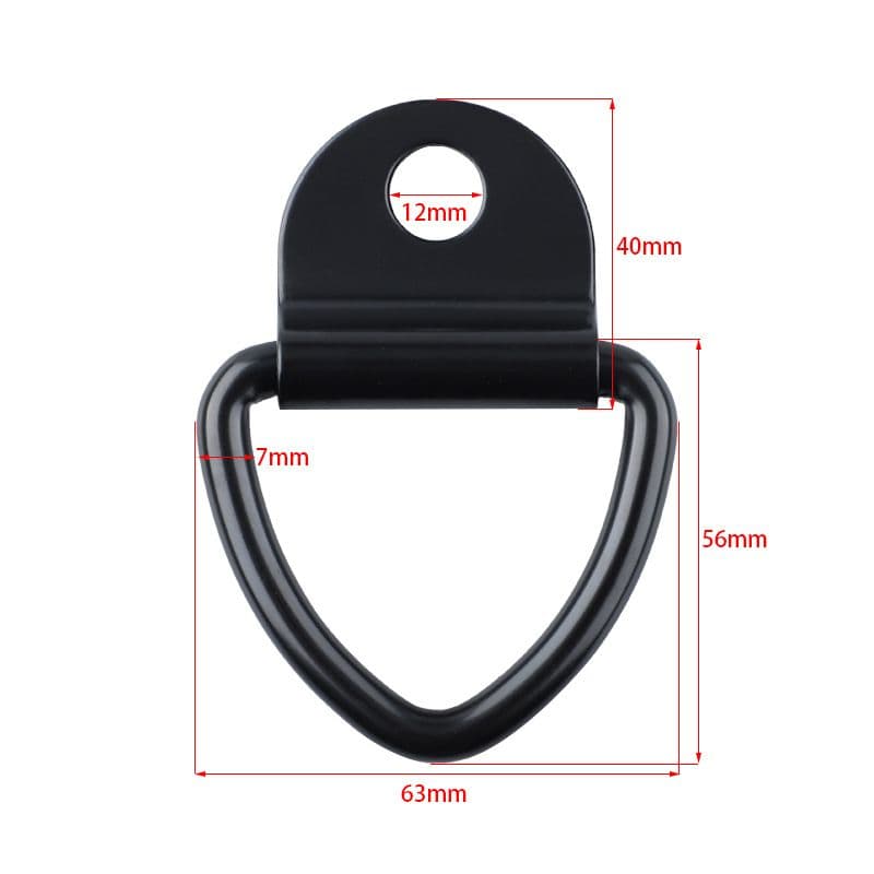 10 Pack Bed Tie Down Anchors V Rings 992lb Surface Mounting On Bed Desk Rail For Trailer Cargo Truck Hook Bolt Anchor Point Lashing V — alternate view