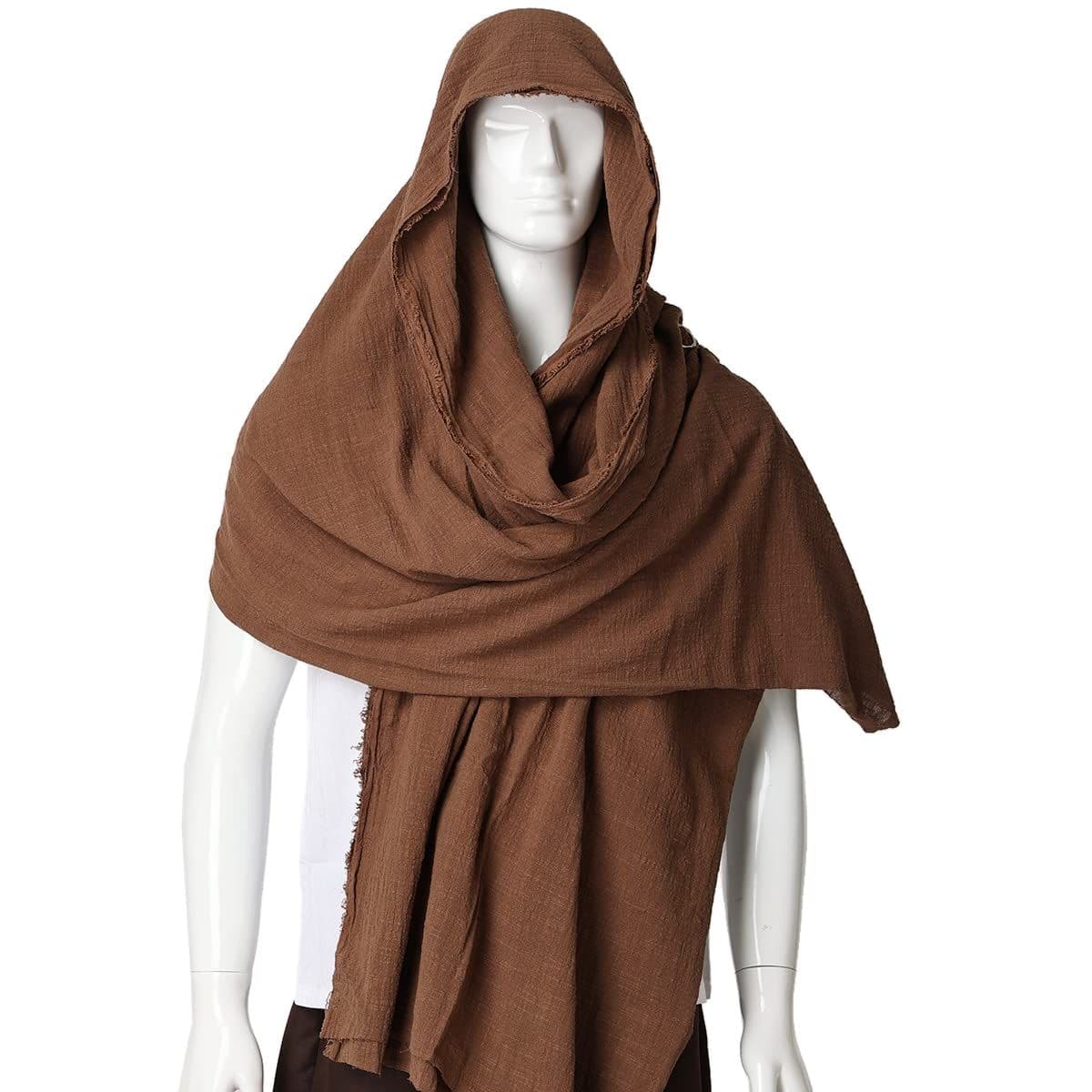 Apocalyptic Shawl Scarf Shaman Cowl Medieval Costume Century Star Cloak With Hood Men Cowl Hooded Renaissance Costume Medieval — alternate view