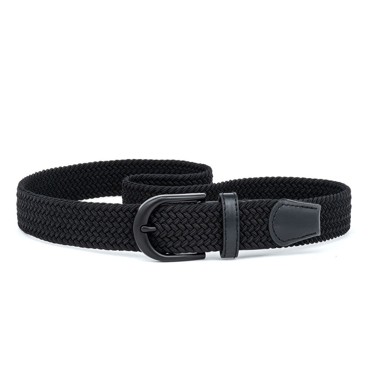 Men's Woven Belt Black 01 — alternate view