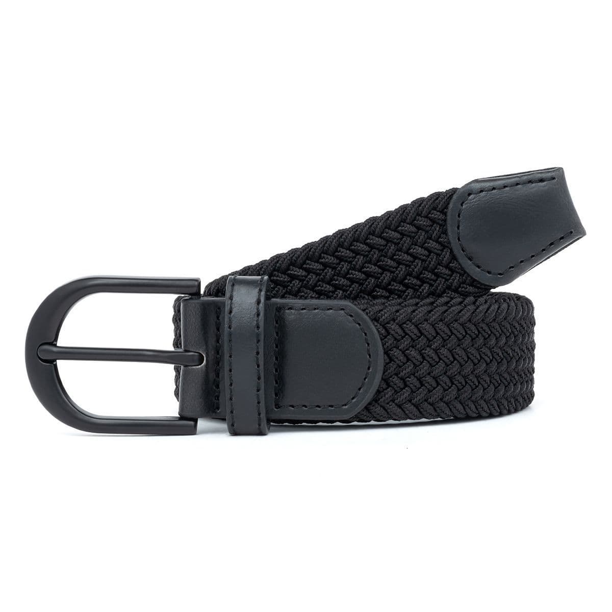 Men's Woven Belt Black 02